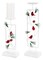 Melrose Snowy Cardinal and Pine Christmas Pillar Candle Holders - 19.5" - Set of 2